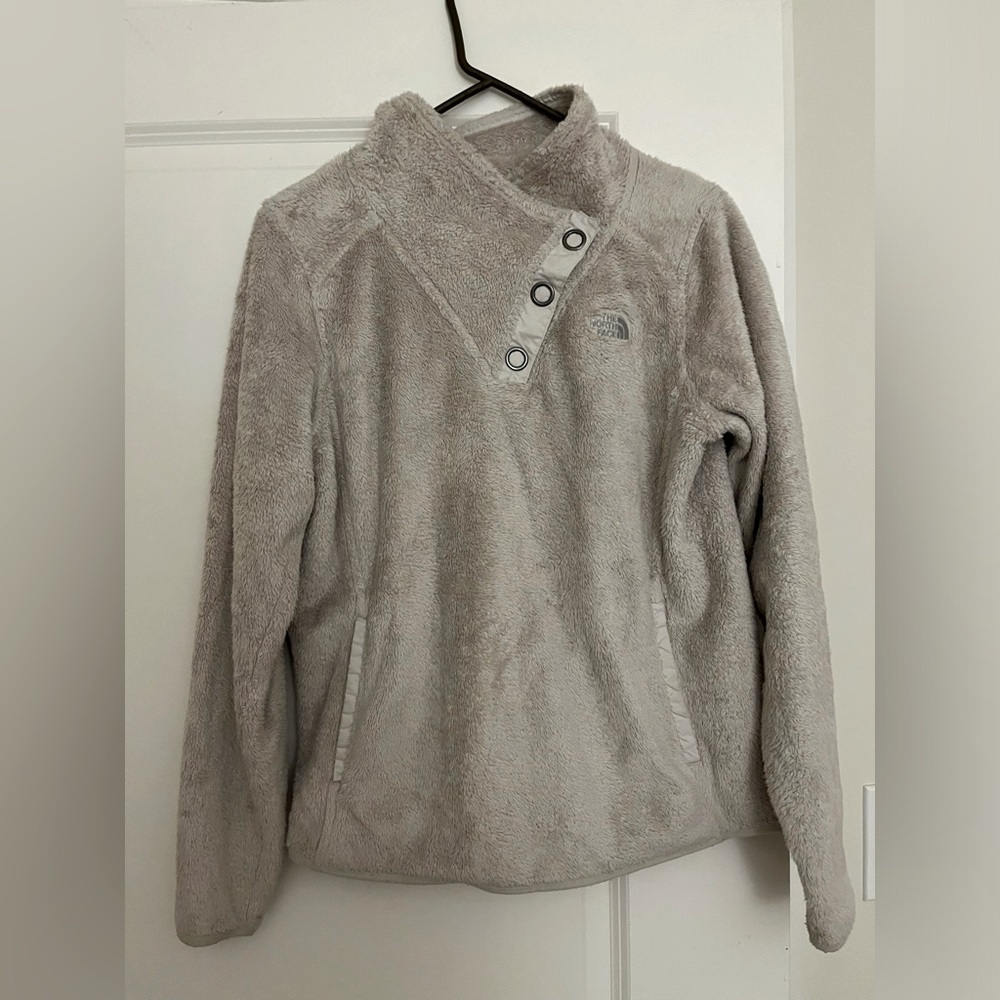 Northface Mossbud Snap-Neck Fleece Pullover